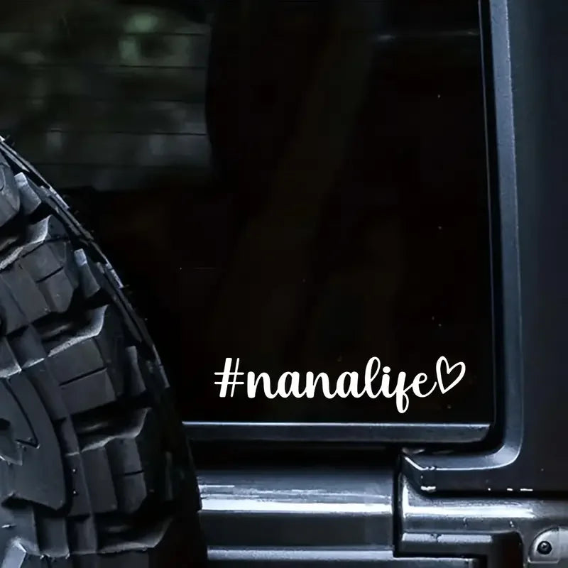 Nana Life Vinyl Sticker | Nana Decal Car Sticker | Nana Vinyl Decal | Grandma Decal Bumper Sticker Window Laptop Tumbler Decal