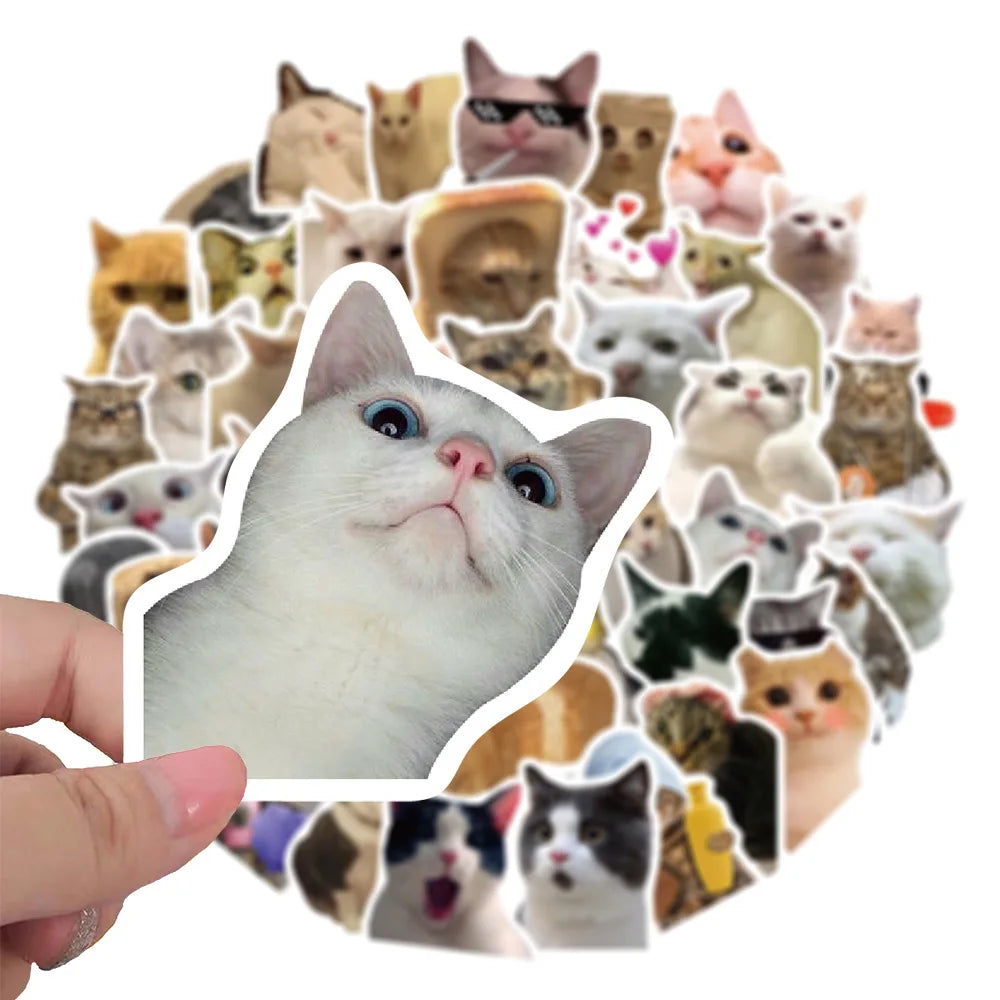 50PCS Creative Cute and Fun Dog Series Handmade Books DIY Scrapbook Manuals Laptops Mobile Phones Tablets Stickers Toys