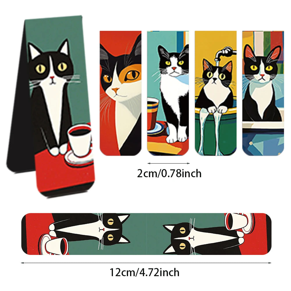 Simple And Fun Cat Magnetic Bookmarks Reading Items Page Holder Stationery Office Supplies Book For Pages Books Readers