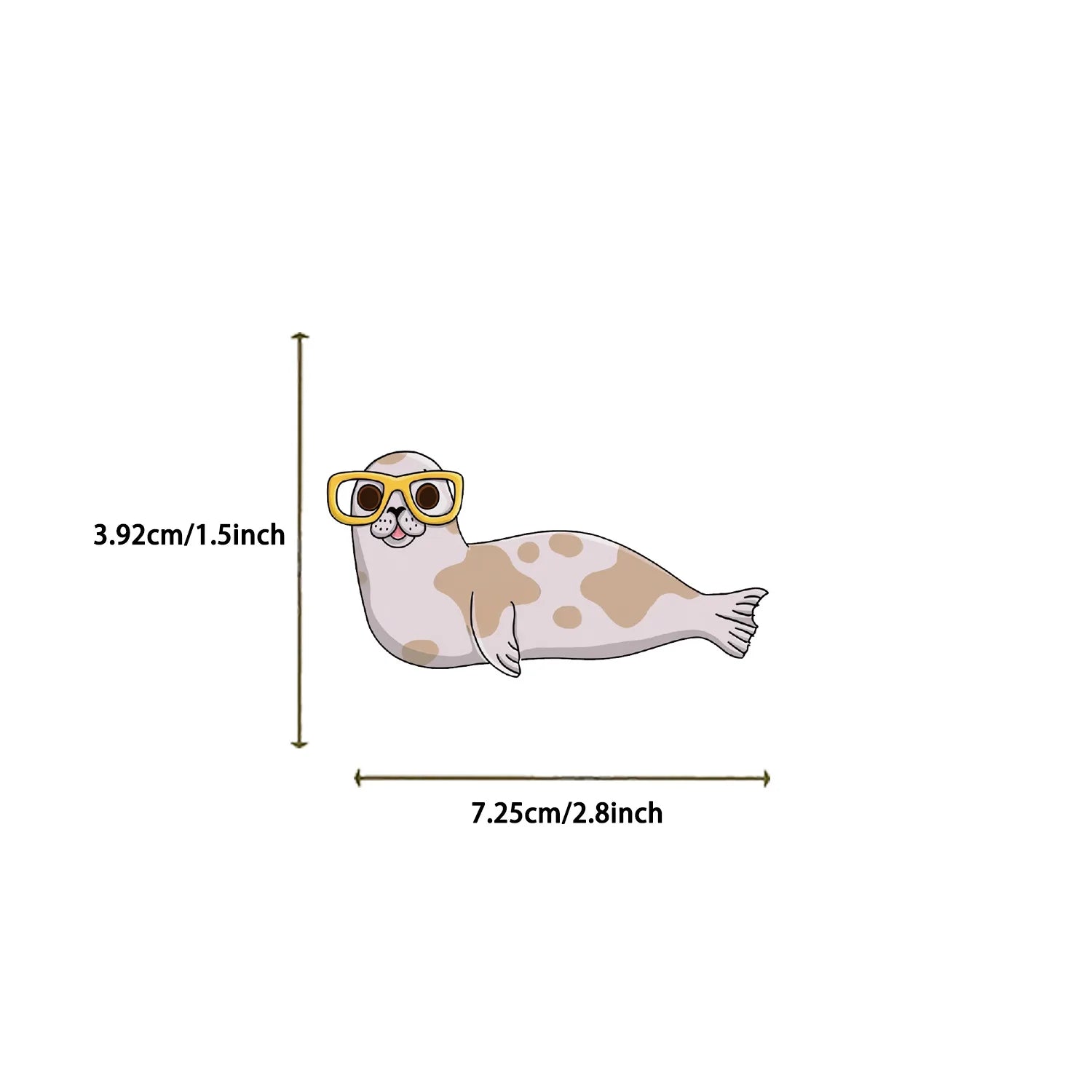 50/100PCS Cute Cartoon Glasses Wearing Animal Graffiti Stickers Decor Guitar Notebook Luggage DIY Waterproof Stationery Stickers