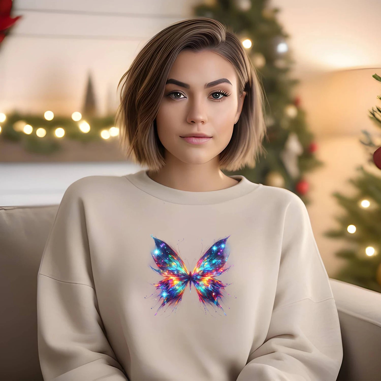 9 sheet Colorful Butterfly Themed Iron-On Decals T-Shirt Heat Transfer Suitable for DIY, Cool, Beautiful, T-Shirts, Masks, Jeans