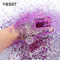 12g/bag Hexagonal Chameleon Nail Art Glitter 12Colors For Choice Scallion Powder Nail Art and Creative Crafts DIY Nails Sequins