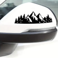Vibrant Snow Mountain Tree Car Sticker - Waterproof Vinyl Decal for Laptops, Phones, Helmets & More!