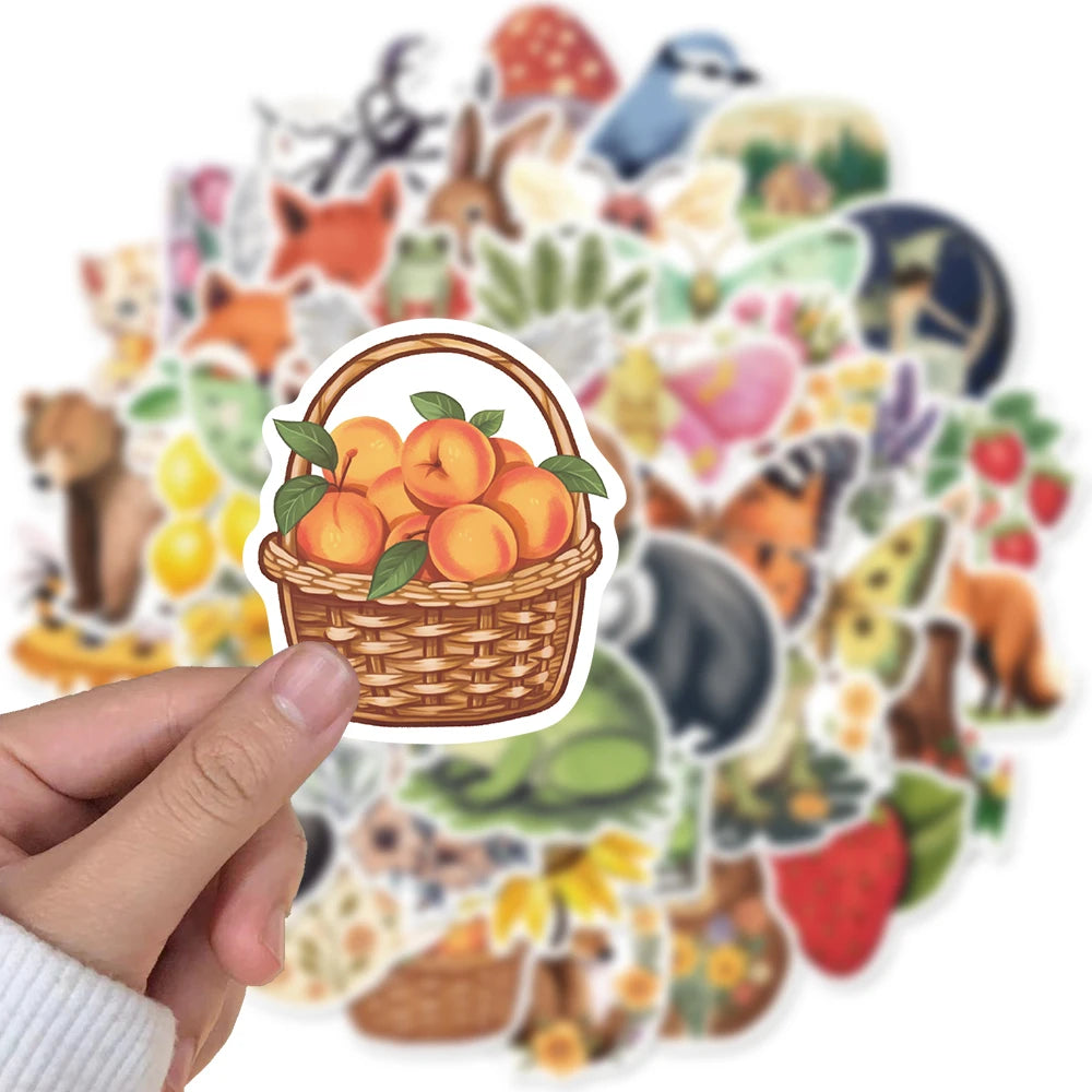 50PCS Magic Forest Sticker Aesthetic Personalized Art Picture Creative Office Phone Gift Car Laptop Luggage Stationery Stickers
