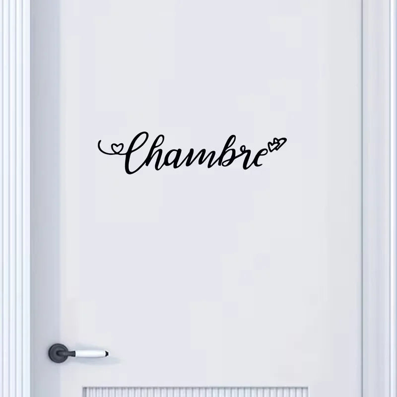 Chambre Door Decorative Stickers Tips Stickers Wall Mirror Home Decor Stickers