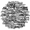 56PCS Black High-energy Word PET Sticky Sticker Aesthetic Tear Open DIY Decoration Scrapbooking Stationery Supplies for Kids