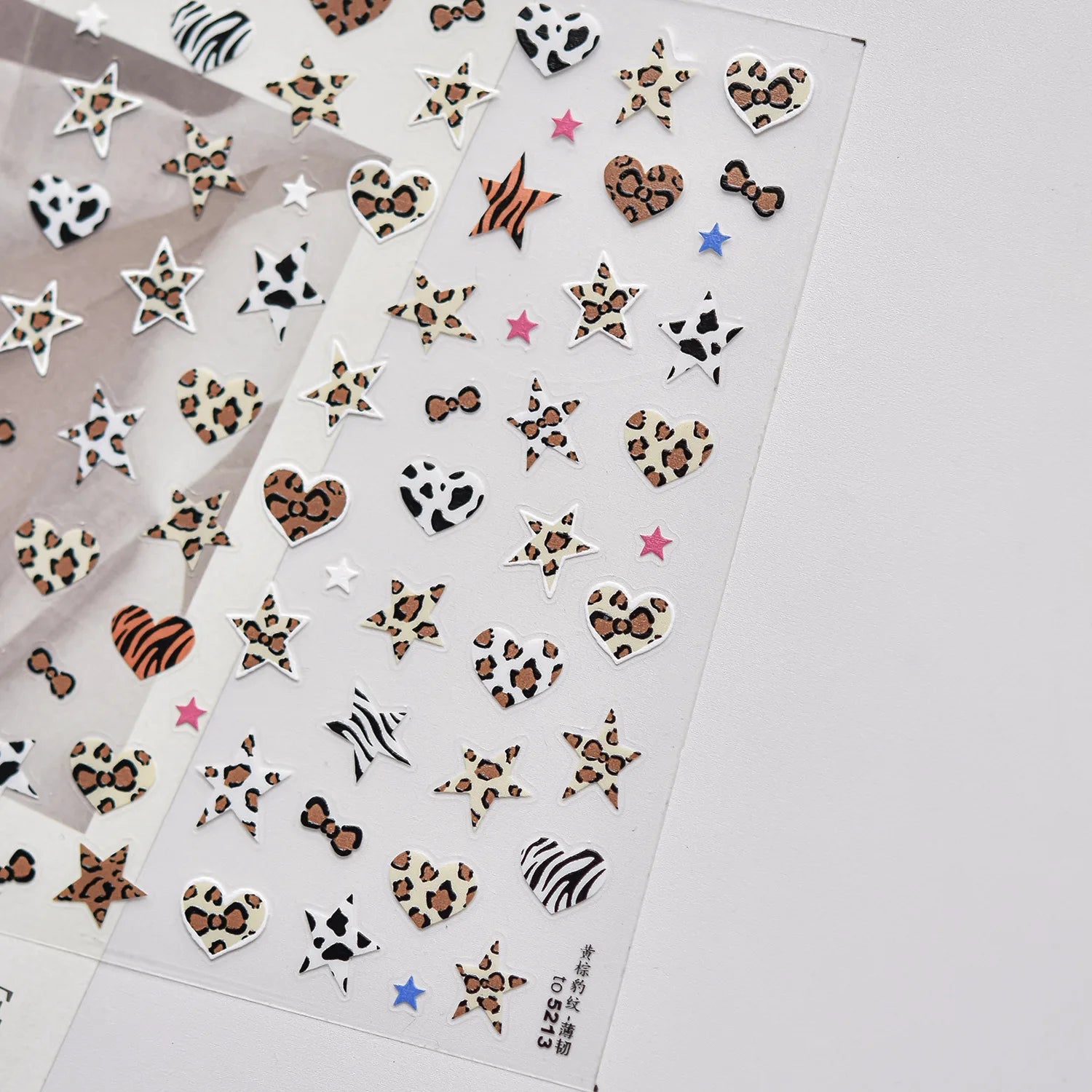 5D Bronzing Laser Pentagram Nails Sticker 3D Metallic Effect Exquisite Colorful Star Self Adhesive Nail Art Stickers Decals DIY