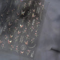 Classic White Flowers Nail Charms Stickers 5D Embossed Pearls Flowers Ribbon Design Nail Art Stickers DIY 3D Manicure Decoration