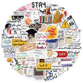 50PCS Arabic Decorative Stickers DIY Scrapbook Phone Case Laptop Tablet Toy Decorative Stickers