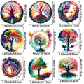 9 sheets Fantasy Forest Theme Series Iron-On Transfer Stickers Design Forest Flower Decals Heat Pressed Decals
