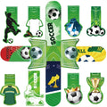 30PCS Football Bookmarks Paper Nostalgia Promotional Aesthetic Stationery Skateboard Dormitory Paper Landscape Bookmarks