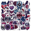 10/30/50PCS Gothic Valentine's Day Sticky PVC Sticker Stationery DIY Laptop Luggage Skateboard Decoration Scrapbooking