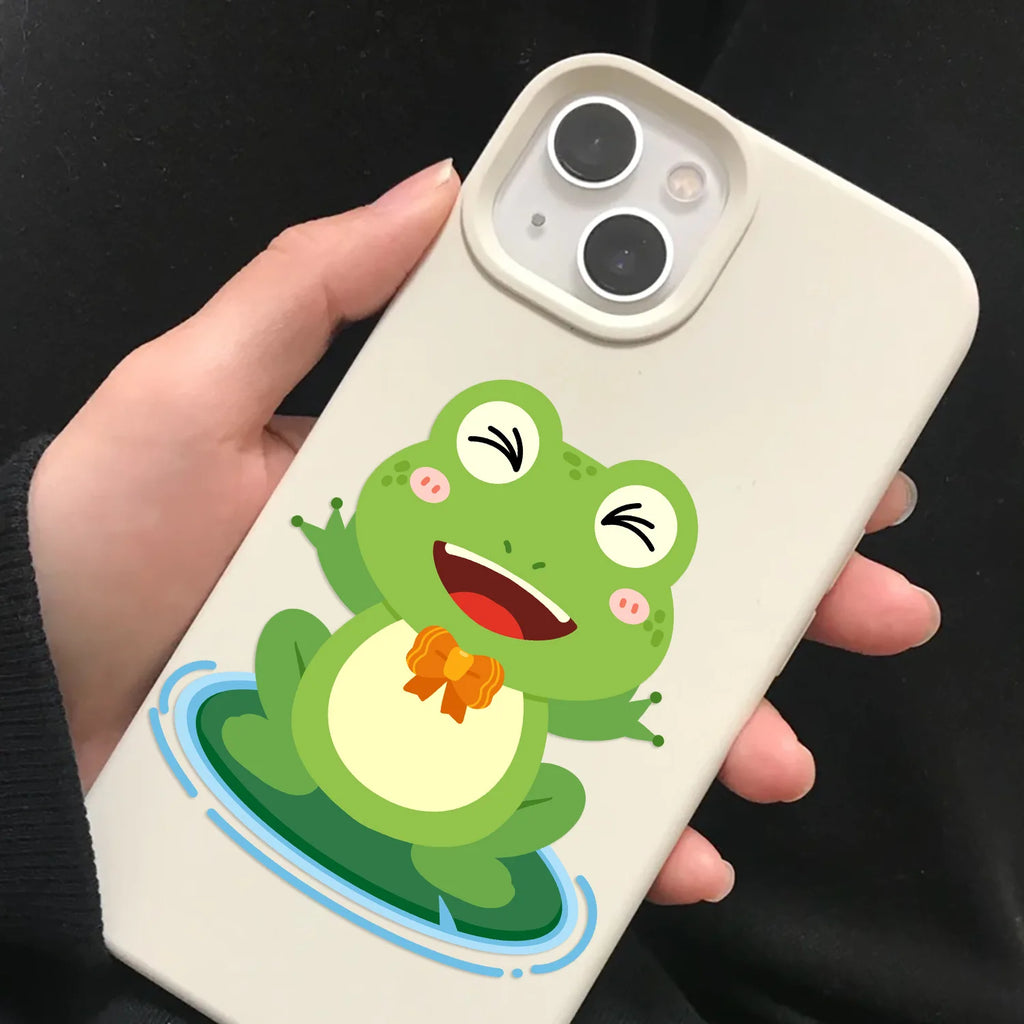 8/16/24Pcs Cartoon Frog Puzzle Large Size Make a Face Stickers for DIY Toys Decoration on Suitcase Fridge Album Notebook Decals