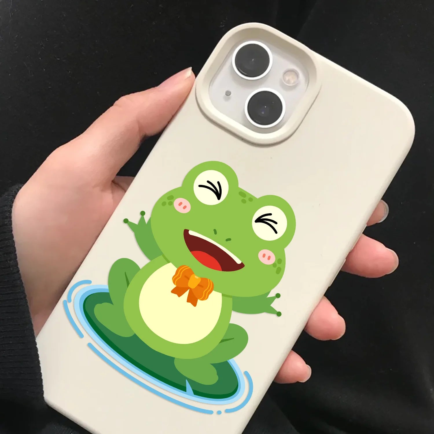 8/16/24Pcs Cartoon Frog Puzzle Large Size Make a Face Stickers for DIY Toys Decoration on Suitcase Fridge Album Notebook Decals