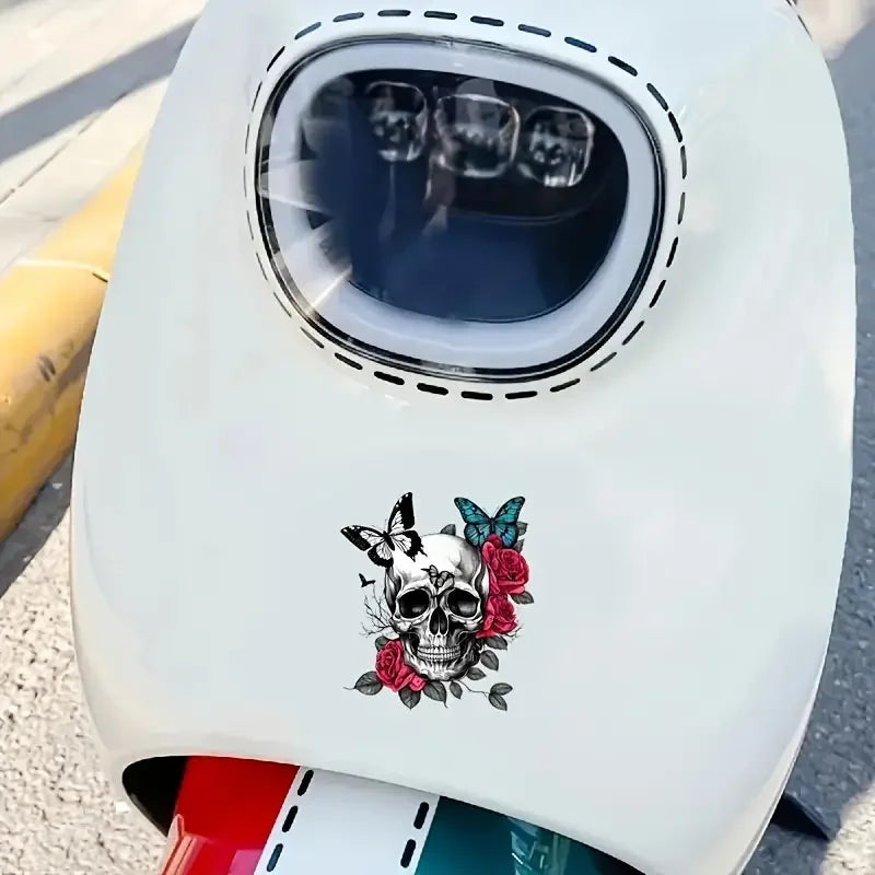 Car Sticker Skull Sticker - Creative Vinyl Car Stickers Waterproof Motorcycle Stickers