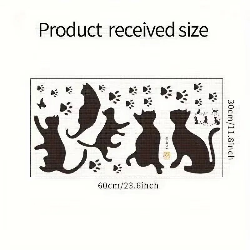 1pc Creative PVC Wall Sticker, Dog Food Slogan Dog Paw Print, Waterproof Self-Adhesive Wall Sticker For Bedroom, Entryway, Livin
