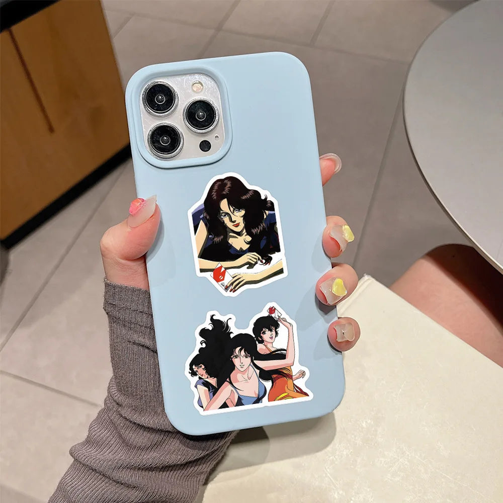 50/100PCS Cartoon Anime Cat's Eye Three sisters Cartoon Graffiti Sticker Trunk Stationery Notebook Sticker