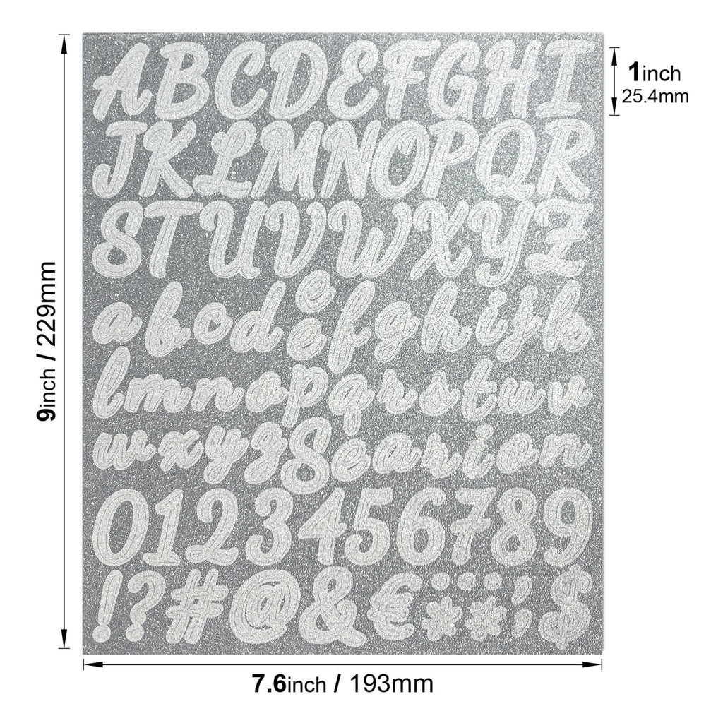 2PCS/PACK Letter Stickers Golden & Silver Digital Creative DIY Decoration Water Cup Stationery Notebook English Letter Stickers