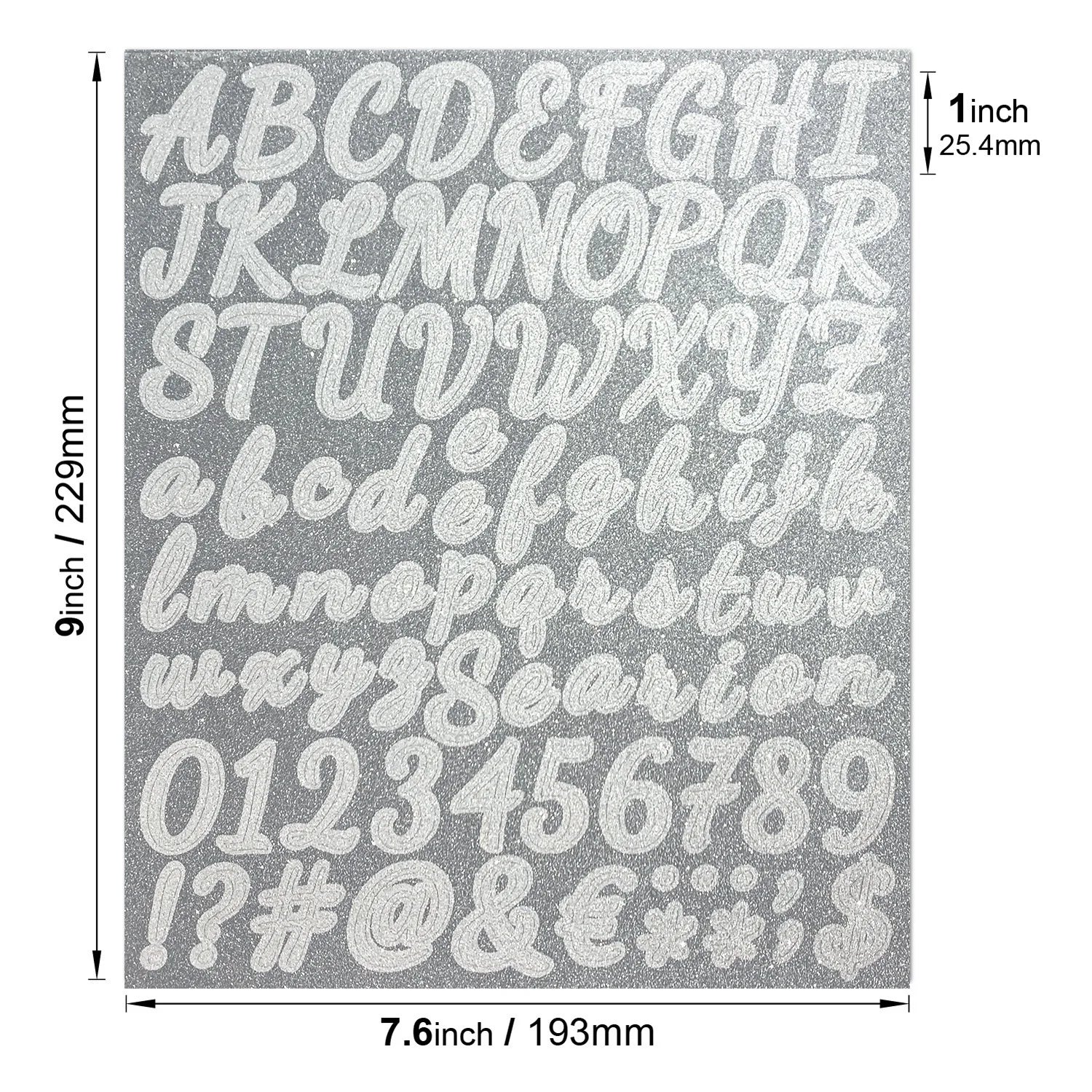 2PCS/PACK Letter Stickers Golden & Silver Digital Creative DIY Decoration Water Cup Stationery Notebook English Letter Stickers