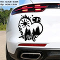 Camp Life Sun Mountain Heart Camp Car Sticker For Laptop Bottle Truck Phone Motorcycle Van SUV Vehicle Paint Window Wall Cup Fis