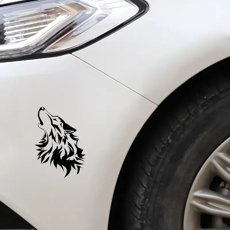 Car Stickers, Wild Wolf Animal Reflective Car Stickers, Wolf Totem Scratch Car Stickers