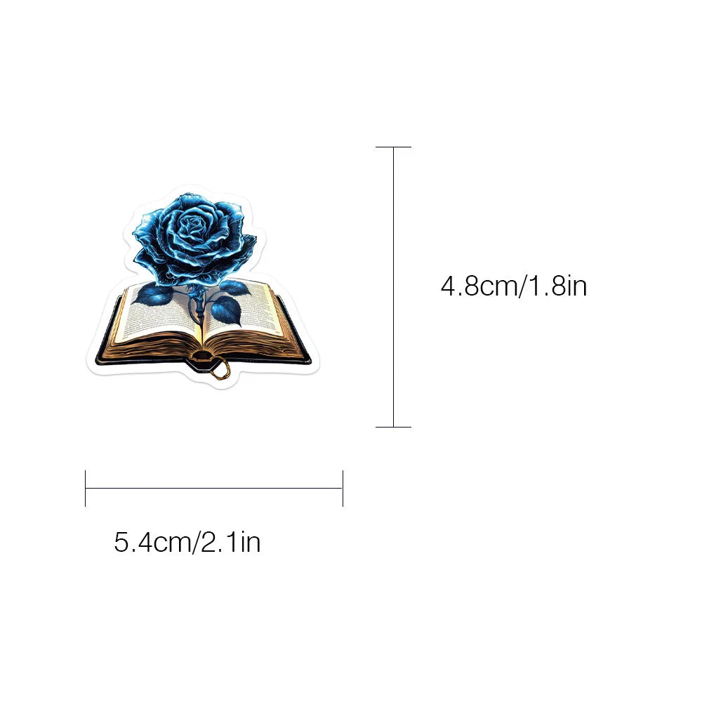 50/100PCS Magic Book Stickers Laptop Luggage Handbooks Graffiti Decoration Waterproof DIY Stationery Stickers