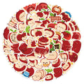 50-Pack Cute Fresh Apple Garden Stickers for Water Bottles Laptops Notebooks Phones Student Stationery DIY Decoration