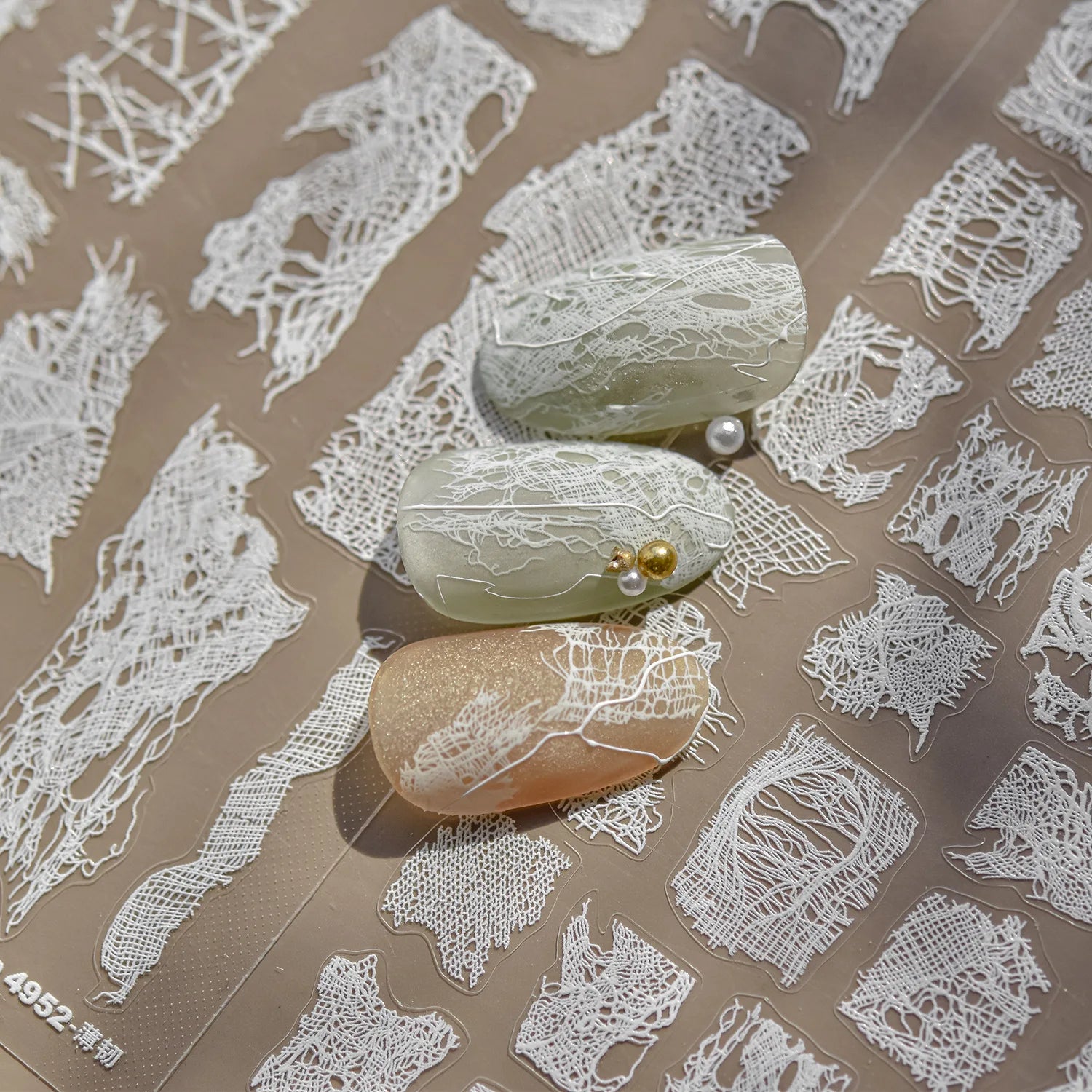 Lace Diary Nail Charms Stickers 3D Thin and Tough Nail Art Sticker Delicate Bowknot DIY Self Adhesive Manicure Decoration Decals