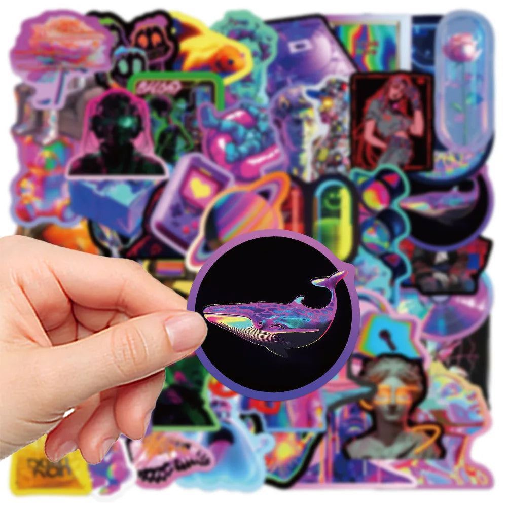 50Pcs Punk Handsome Sticker Decals Decoration For DIY Phone Notebook Suitcase Laptop Fridge Kids Stickers For Stationary