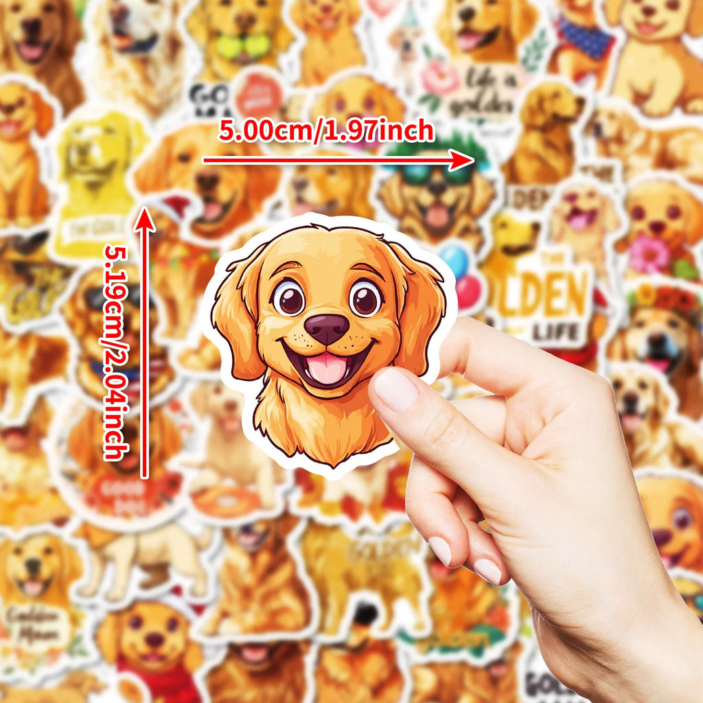 50PCS Cartoon Pet Dog Graffiti Stickers Decoration Mobile Skateboard Helmet Laptop Stationery Stickers