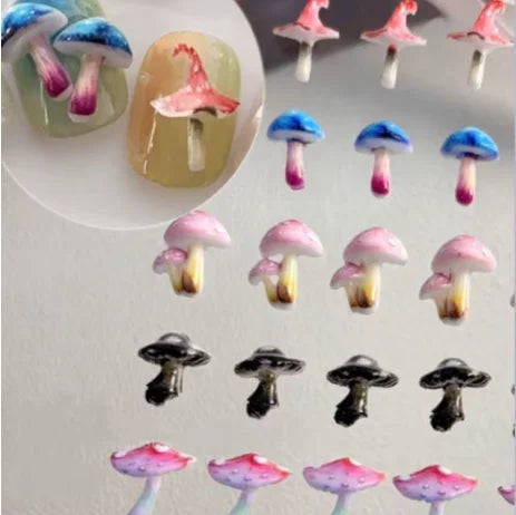 Food Play Candy Nail Art Charms Iridescent Gradient Gold Foil Rainbow Candy Resin Nail Rhinestone Decoration DIY Nails Accessory
