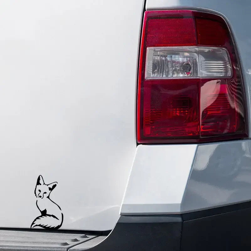 Cute Fox Car Vinyl Sticker Animal Funny Creative Decoration Car Stickers