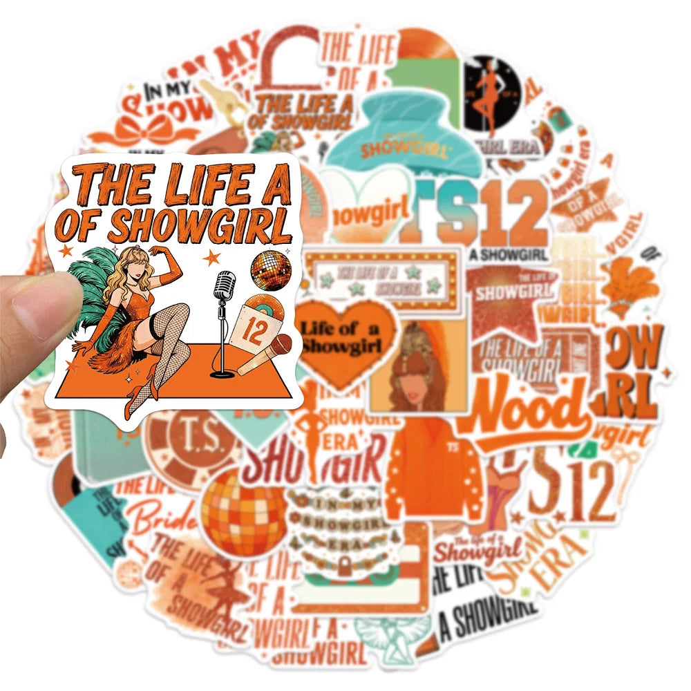 50PCS Showgirl Graffiti Stickers DIY Luggage Laptop Tablet Speaker Decorative Stickers