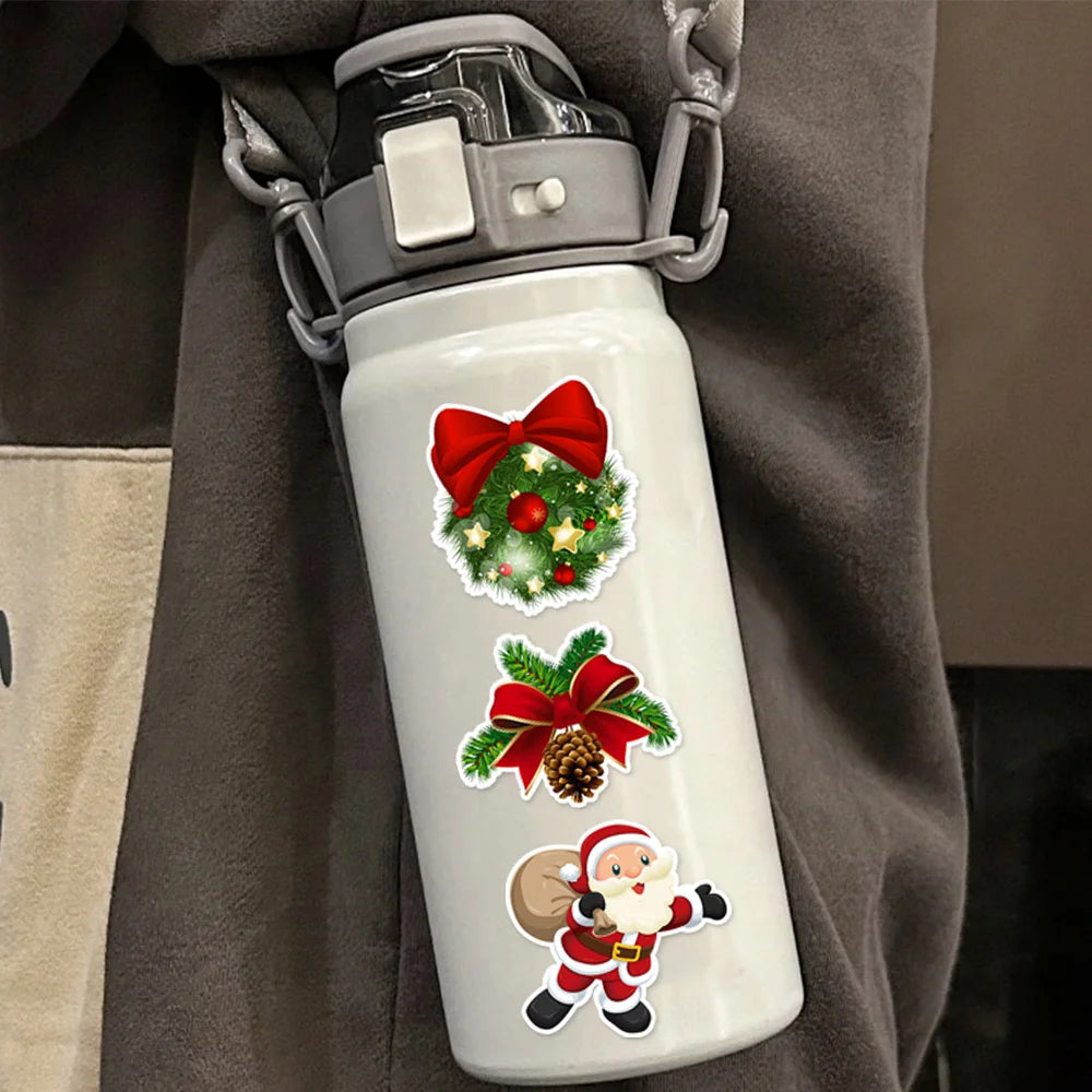 50PCS Christmas Series 2 Holiday Decoration Graffiti Stickers DIY Phone Case Laptop Tablet Toy Stickers