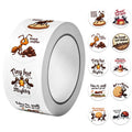 1Roll(500Pcs) The Ant Kingdom of Unity and Collaboration Stickers 2.5cm/1.0'' 10 Designs Decals Diy Adorn Gifts Sealing Labels