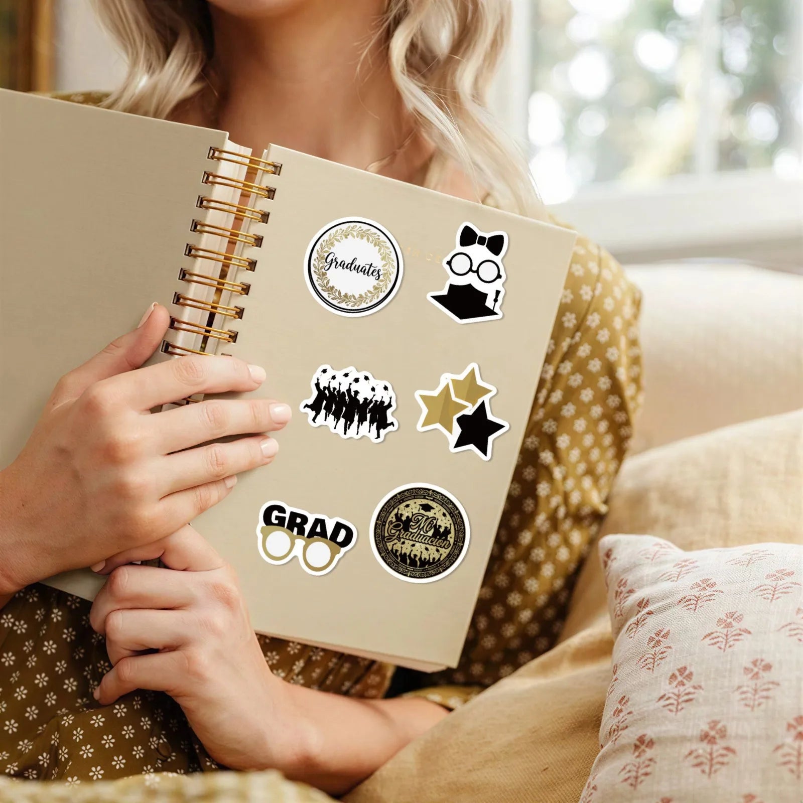 50/100 Pcs 2026 Graduation Party Theme Stickers for Atmosphere DIY Stationery Box Pen Holder Laptop Phone Desk Fade Resistant