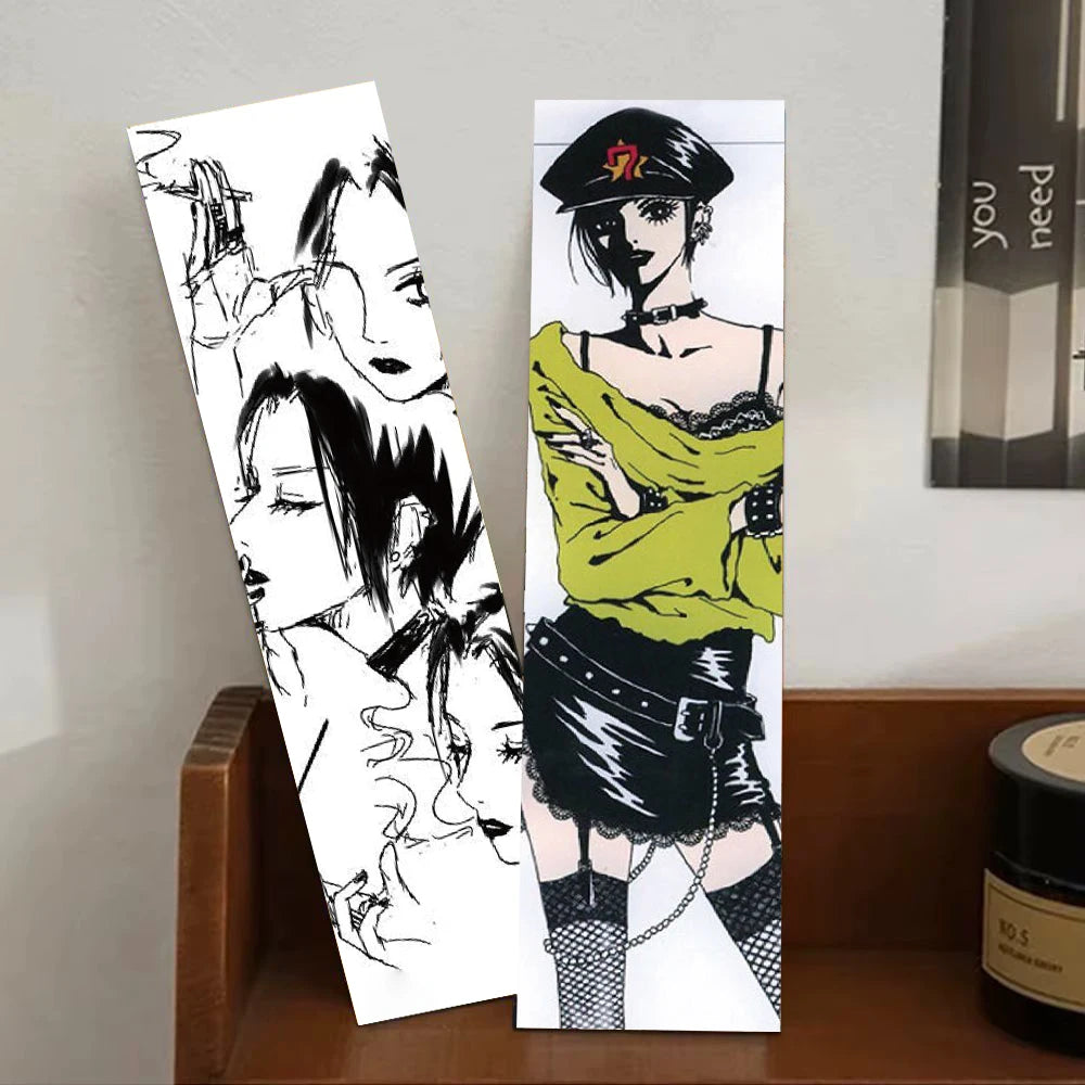 30PCS Japanese Anime NANA Retro Bookmark Home Reading Book Decoration Graffiti Gifts Paper Reading Card Office Bookmarks ﻿