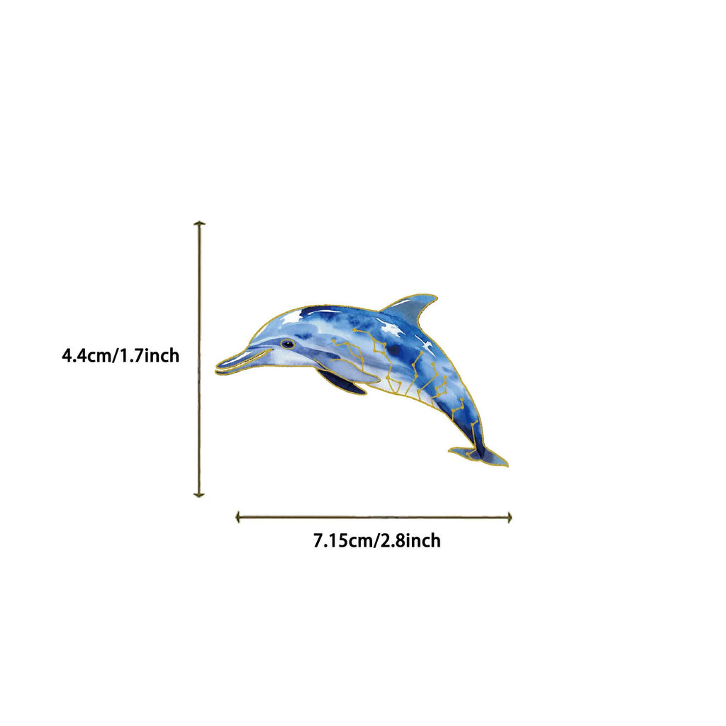 50/100 PCS Cute Cartoon Hot sStamping Underwater Biological Sticker Waterproof Transparent PET Decor Notebook Stationery Sticker