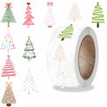 500PCS Christmas Tree Roll Sticker Catoon Laptop Phone Retro Bicycle Coffee Skateboard Personalize Art Waterproof Stickers