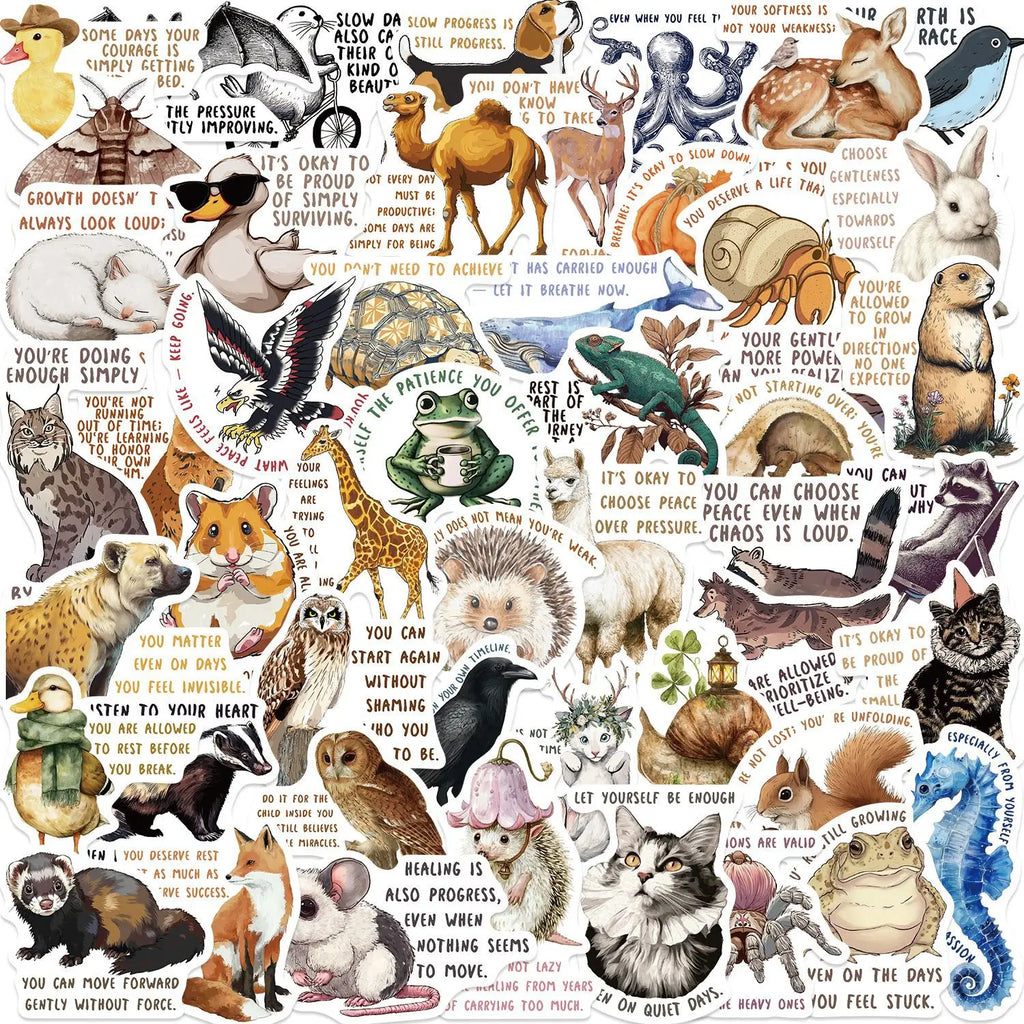 50/100PCS Cartoon Medieval Inspirational Graffiti Stationery Reward Stickers Decorative Guitar Notebook Luggage DIY Waterproof