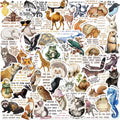 50/100PCS Cartoon Medieval Inspirational Graffiti Stationery Reward Stickers Decorative Guitar Notebook Luggage DIY Waterproof