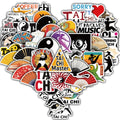 50PCS Tai Chi Culture Stickers Harajuku Waterproof Guitar Motorcycle Bicycle Car Cartoon Retro Decoration Guitar Gift Sticker