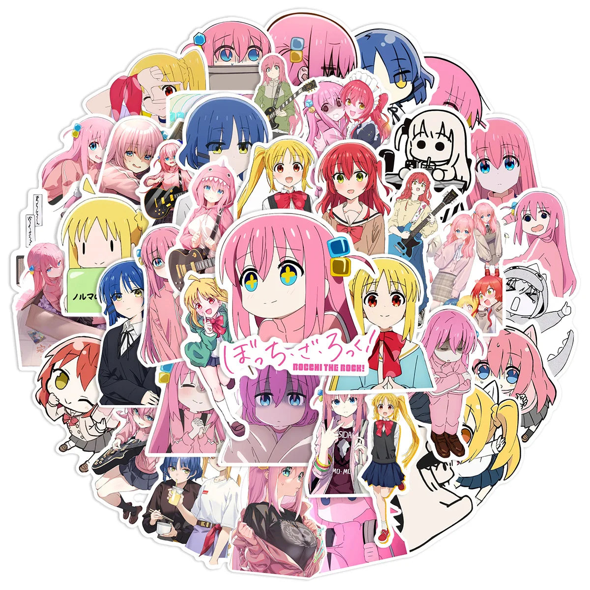 50PCS/Set Anime Stickers DIY Motorcycle Helmet Phone Skateboard Cartoon Decal Sticker Packs