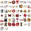 50/100pcs Y2k Stickers Gold&Red Lucky Girls DIY PVC Stickers Scrapbooking Phone Luggage Skateboard Waterproof Coquette Decals