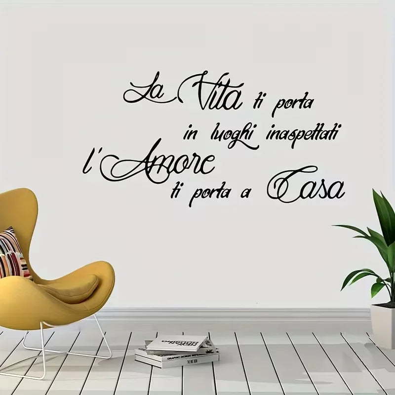 Inspirational "Life Has Taken You to Unexpected Places" Vinyl Wall Sticker - Matte Finish, Pre-Pasted, Easy to Install - Perfect