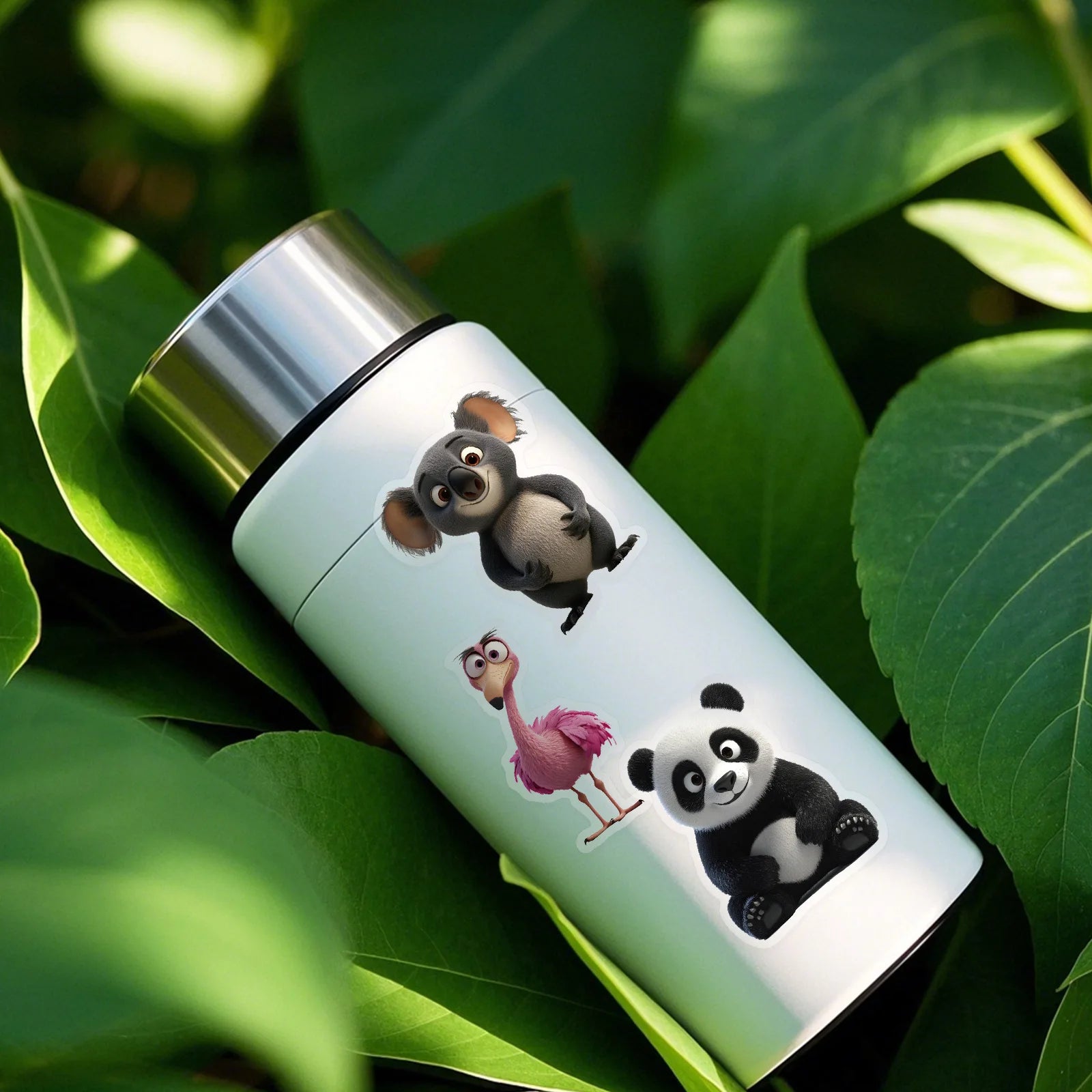 50/100 PCS Transparent PET Cartoon Small Animal Stickers DIY Diary Guitar Cup Luggage Decoration Stationery Stickers