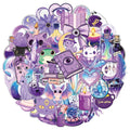 50/100PCS Transparent PET Laser Gothic Witch Stickers Tablet Phone Creative Stickers Notebook Stationery Children Reward Decor