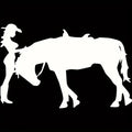 Horse and Western Beauty Decoration Car Motorcycle Laptop Skateboard Waterproof Sticker