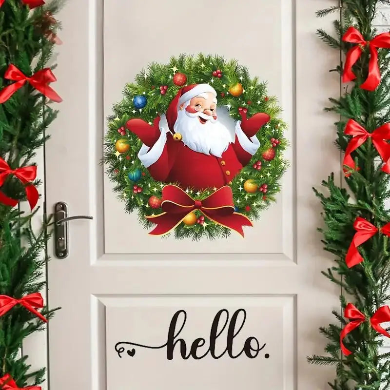 1pc Hello Heart Door Car Mailbox Sticker Decal, Welcome Quote, For Farmhouse Vinyl Home Decor