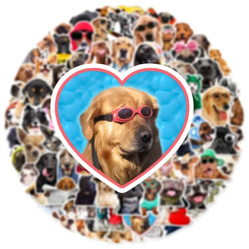 10/30/50/100PCS Cute Dog PVC Sticker Aesthetic Children's Korean Stationery School Supplies DIY Decoration Scrapbooking for Kids